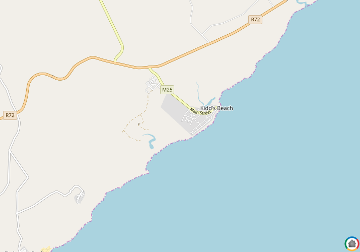 Map location of Kidds Beach